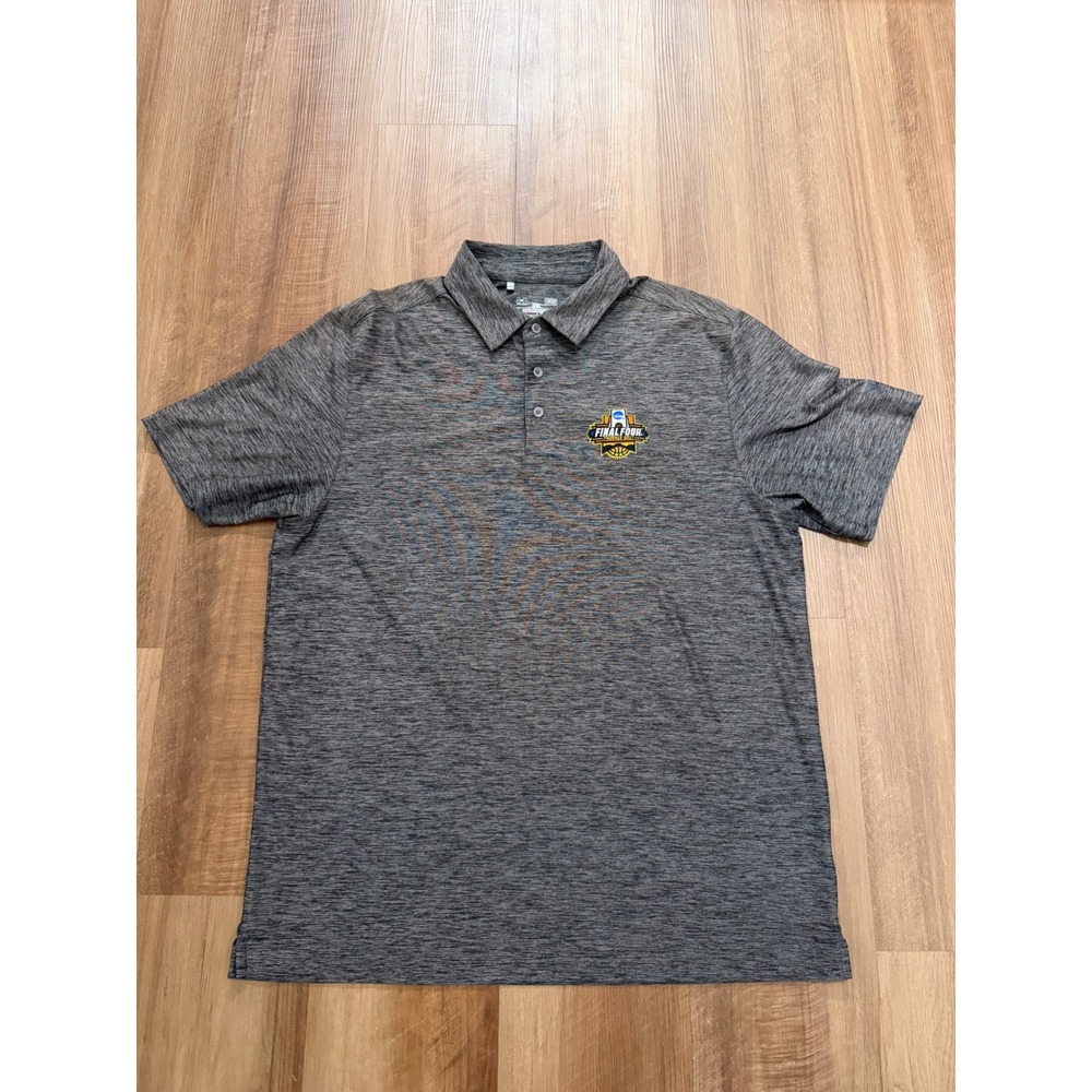 Under Armour Polo Mens Large Gray Final Four Phoenix 2017 HeatGear Loose Fit